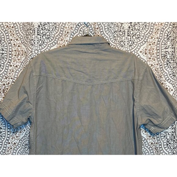 Tony Hawk Mens Grey Short Sleeve Button-Up Shirt Size S - Picture 5 of 10